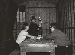 Richard Jones holding a seance at the House of Detention.