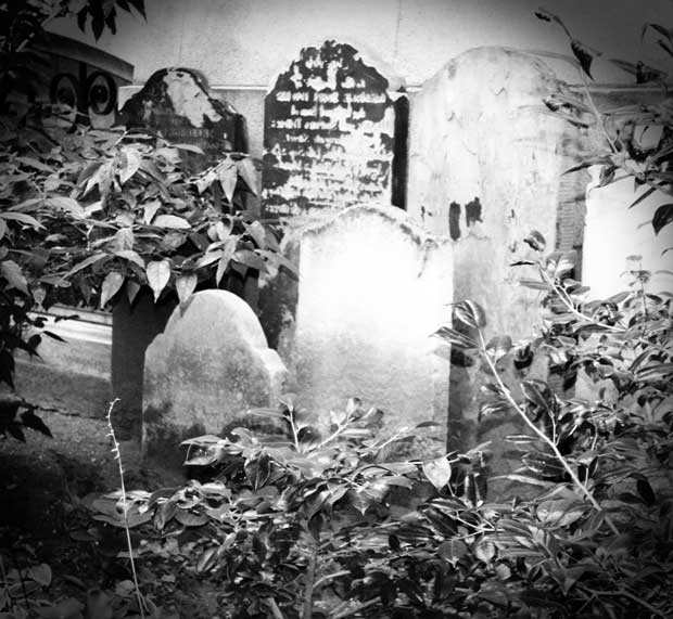 Old gravestones in a City churchyard